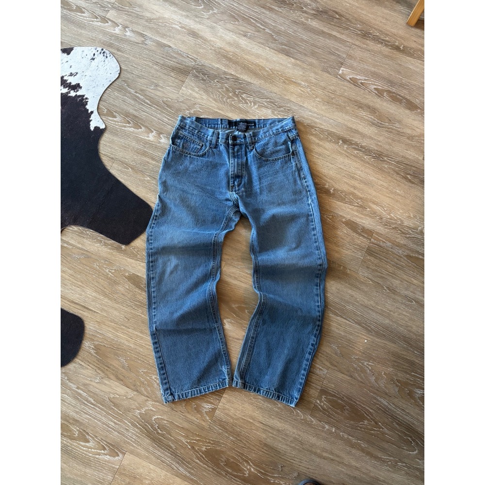 Rocawear Mens Baggy Blue Jeans Y2K Streetwear Denim W32 L30 Medium Wash